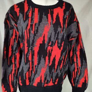 Oakton men's acrylic wool dad sweater medium Vintage